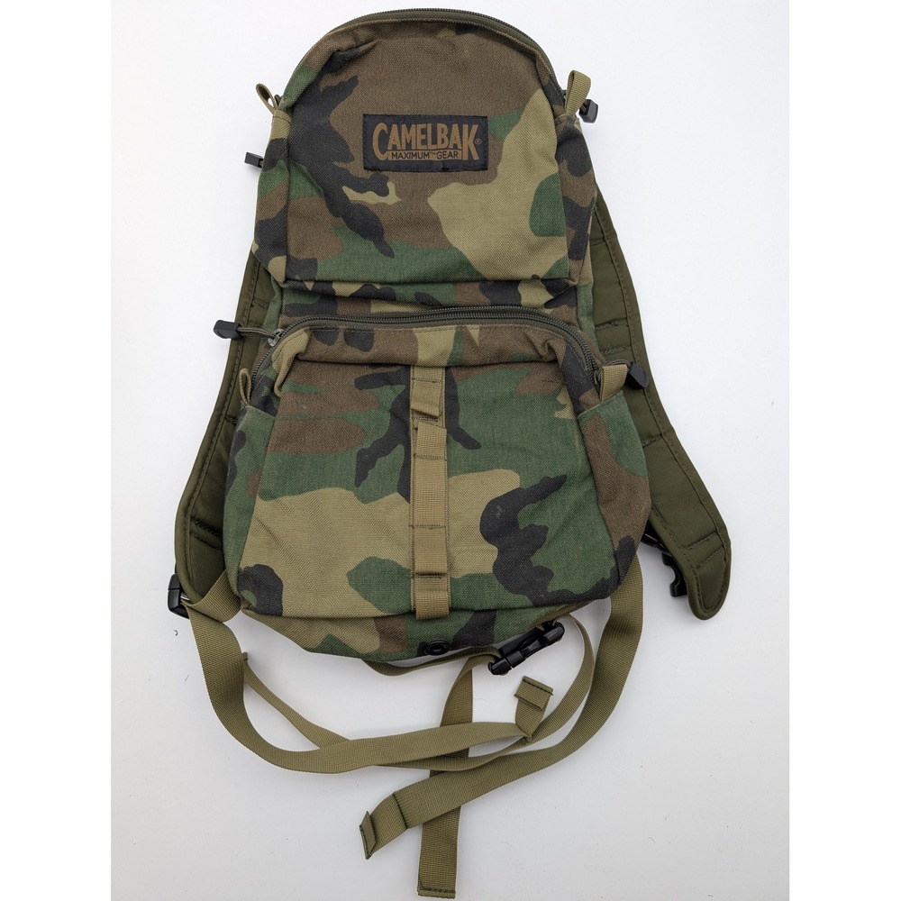 CamelBak Maximum Gear MULE Woodland Camo Cordura Tactical Hydration Backpack